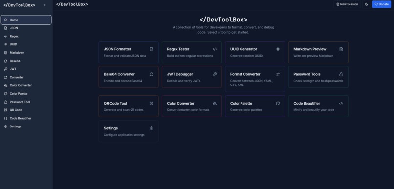DevToolkit – screenshot 1