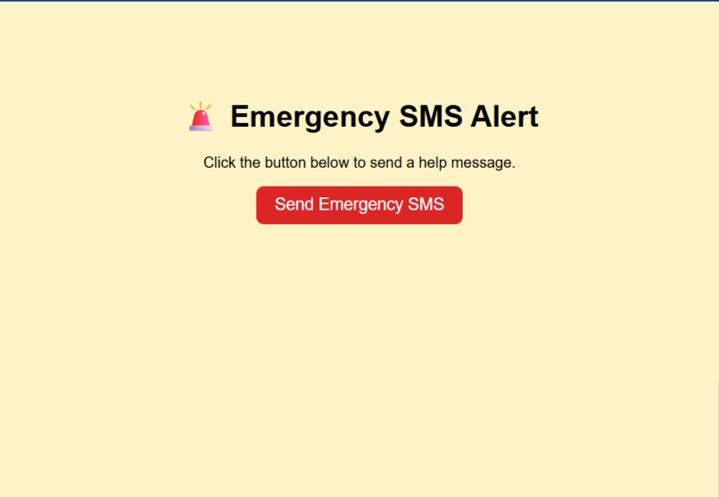 Emergency SMS Alert System – screenshot 1