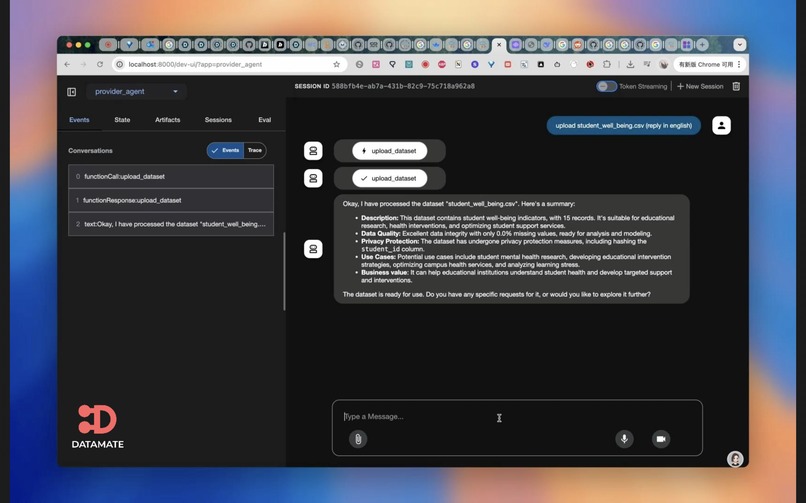 DataMate – screenshot 2