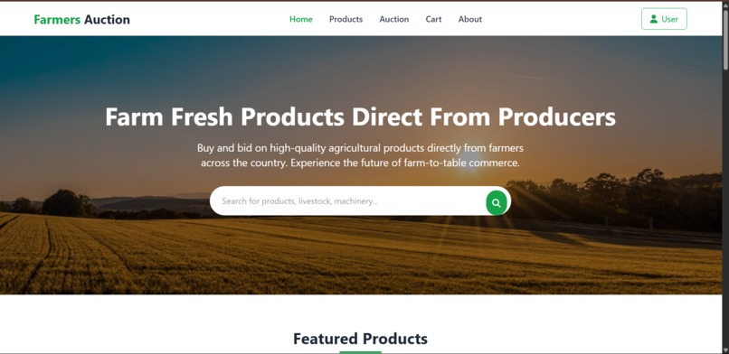 Farmers Auction Site – screenshot 1