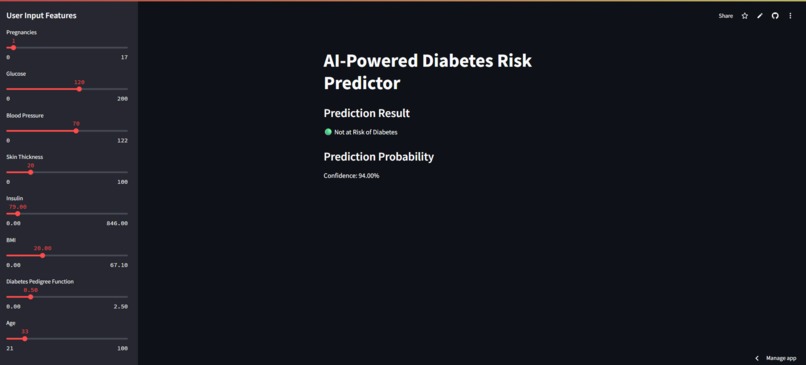 AI-Powered Health Risk Predictor – screenshot 1