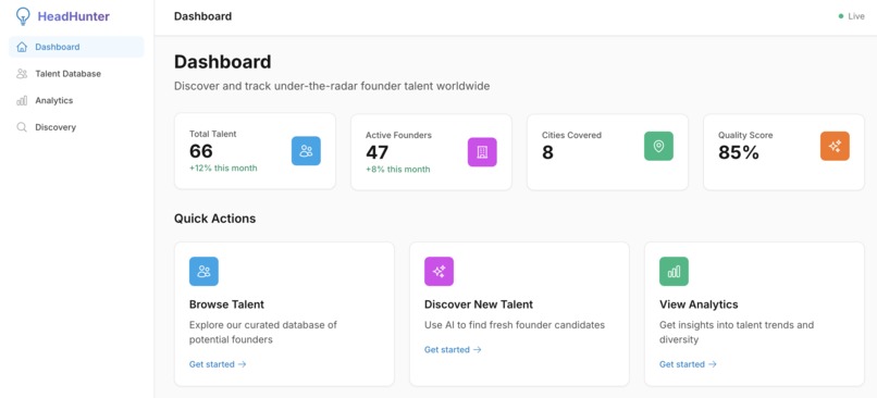 HeadHunter - A Headhunting tool powered by agents! – screenshot 1
