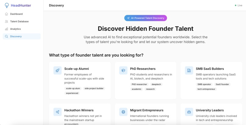 HeadHunter - A Headhunting tool powered by agents! – screenshot 4