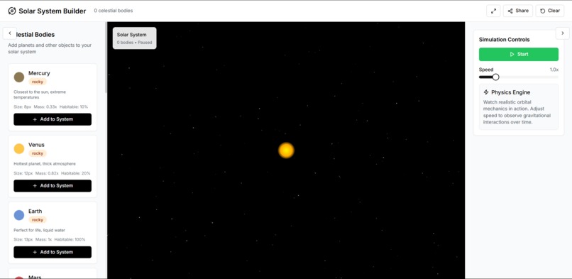 Solar System Builder – screenshot 3