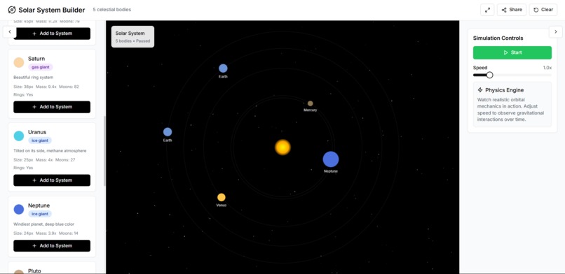 Solar System Builder – screenshot 4