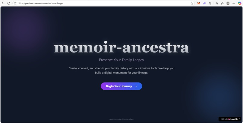 memoir-ancestra – screenshot 1
