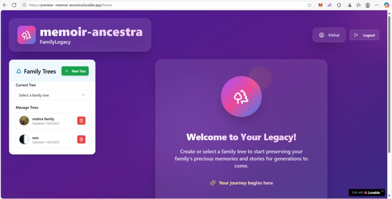 memoir-ancestra – screenshot 3