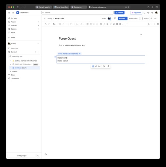 Hello Forge – screenshot 2