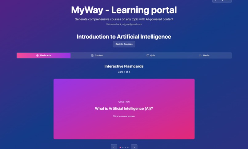 MyWay Learning Portal – screenshot 3