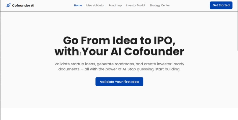 Co-Founder AI – screenshot 1