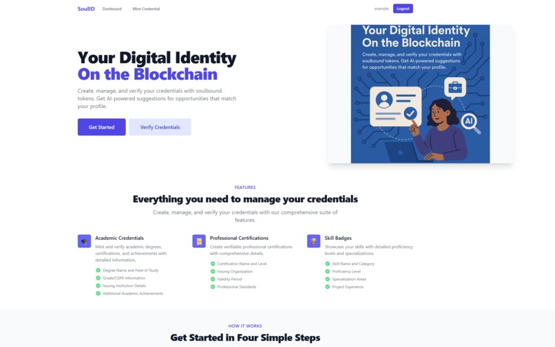 SouL ID: Web3 Identity and AI Help for the Undocumented – screenshot 2