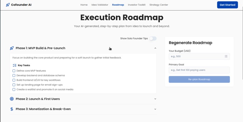 Co-Founder AI – screenshot 3