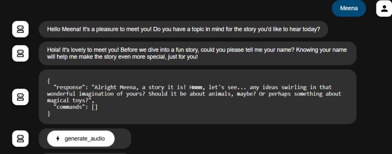Bedtime Storytelling app – screenshot 1