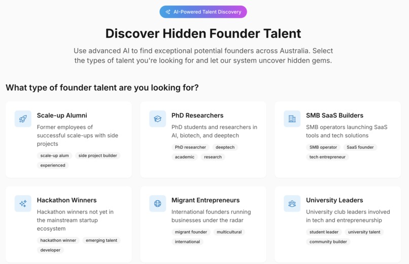AussieHunter - Discover Australia's Hidden Founder Talent – screenshot 4