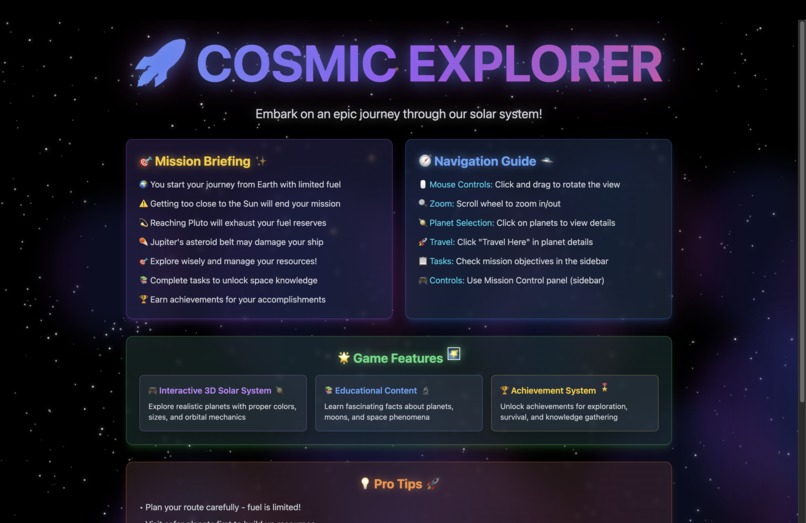 Cosmic Explorer  – screenshot 1