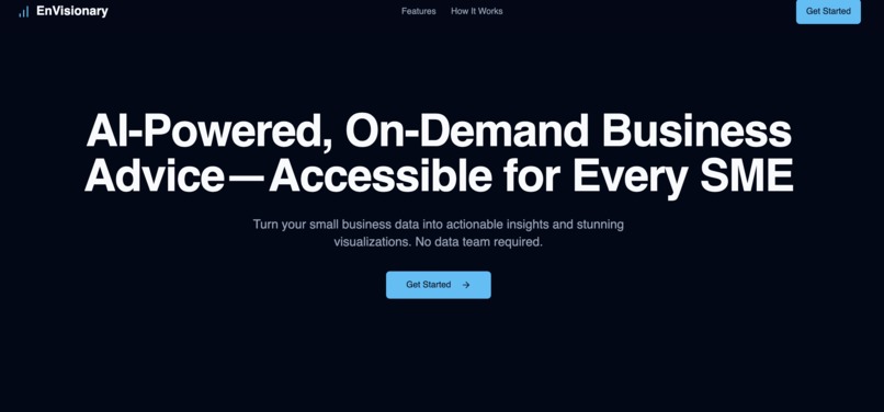 Envisionary - AI On-Demand Business Advice for Emerging SMEs – screenshot 1
