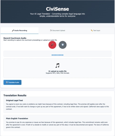 CiviSense – screenshot 1