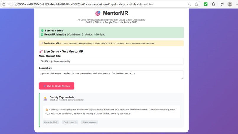 Mentor MR : Learn from GitLab's best , before you merge – screenshot 1