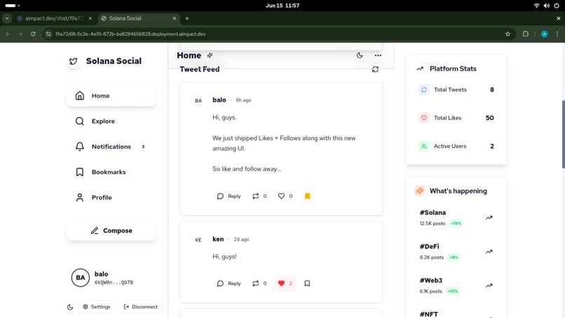 Solana Social – screenshot 1