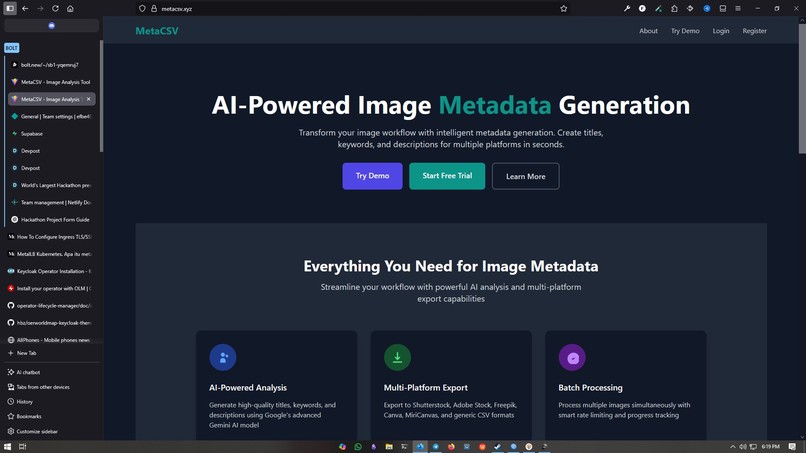 metacsv – screenshot 1