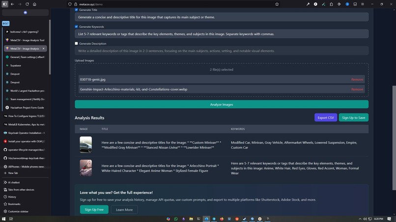 metacsv – screenshot 4