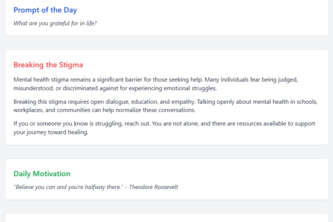 Mental Health: Recognition, Analysis, Tracking, and Support