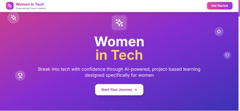 RiseInTech: Code. Create. Claim Your Space. – screenshot 1