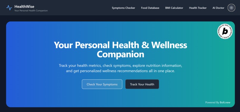 HealthWise – screenshot 2