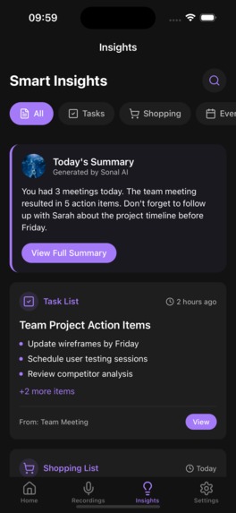 Sonal AI – screenshot 2