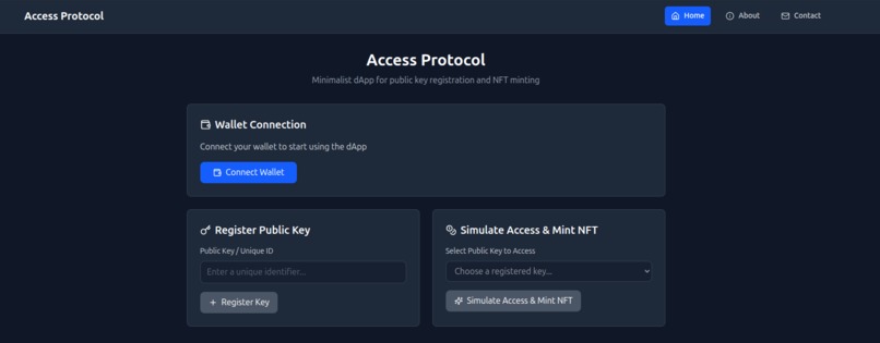 Access Protocol | The Immutable Public Key Registry – screenshot 1