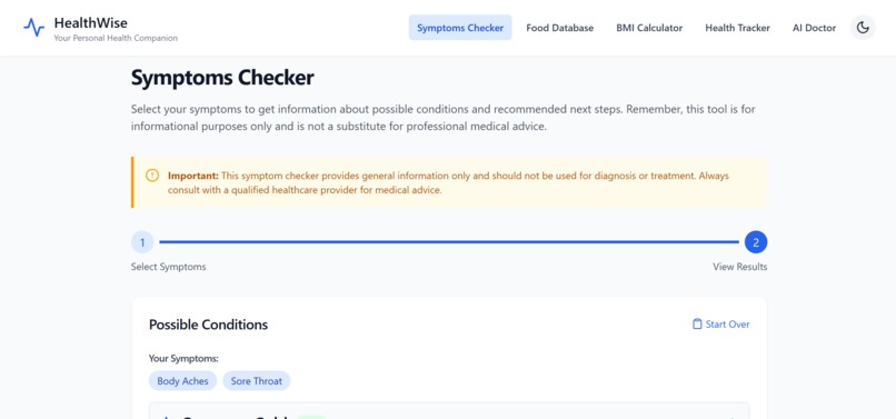 HealthWise – screenshot 3