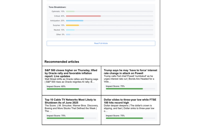 NewsBiz  – screenshot 2