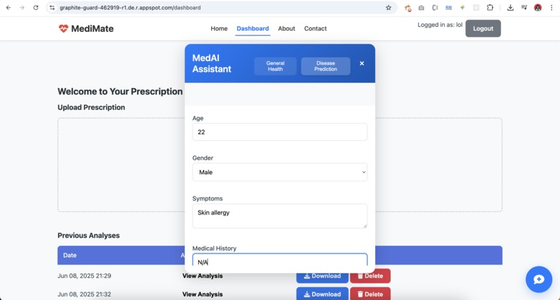 MediMate – screenshot 2