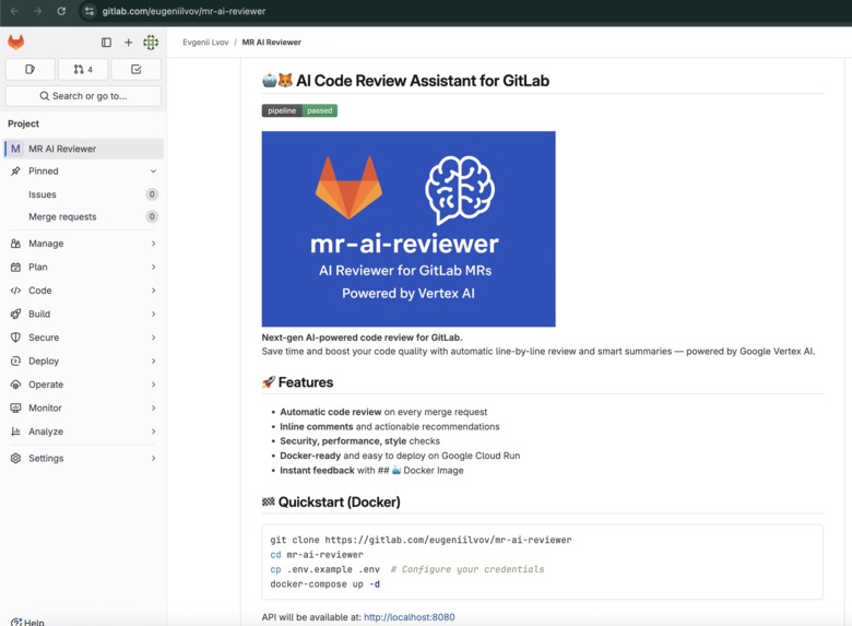 AI Reviewer for GitLab Merge Requests – screenshot 3