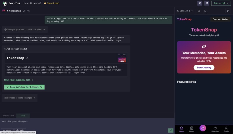 TokenSnap – screenshot 2