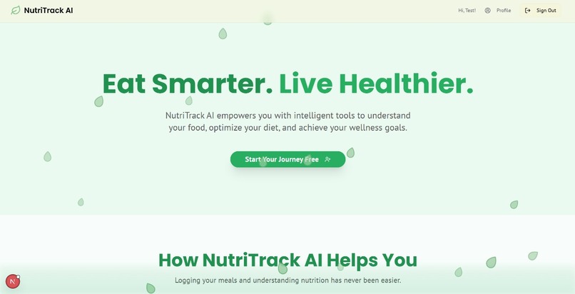 NutriTrack – screenshot 1