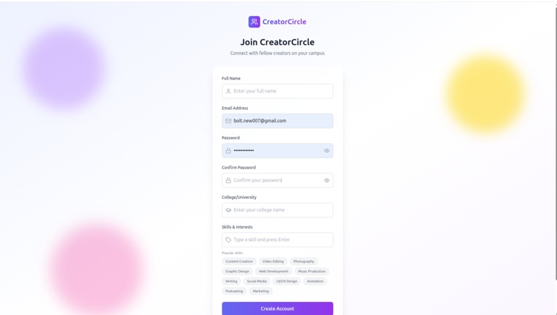 CreatorCircle – screenshot 2