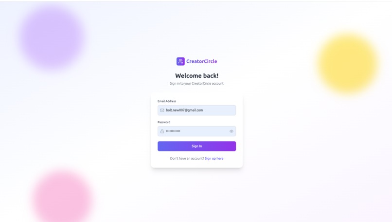 CreatorCircle – screenshot 3