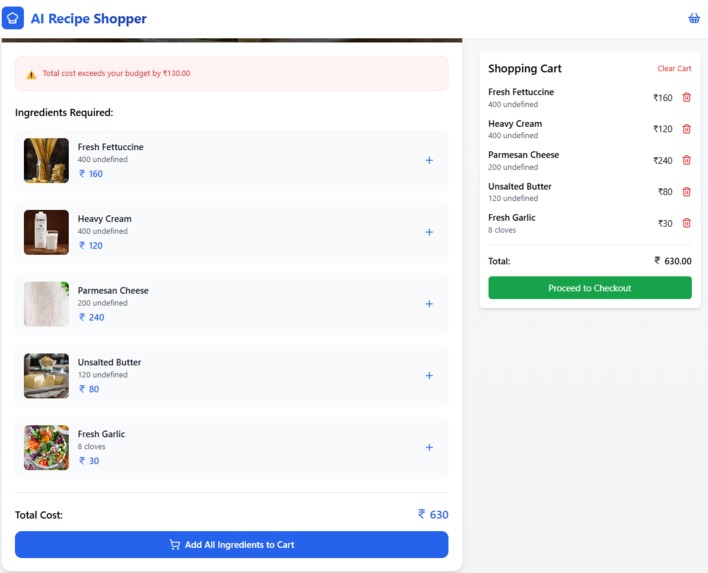 One-click grocery smart cart  – screenshot 3