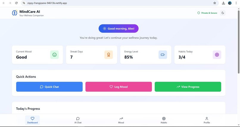  MindCare AI - Mental Wellness Companion – screenshot 4