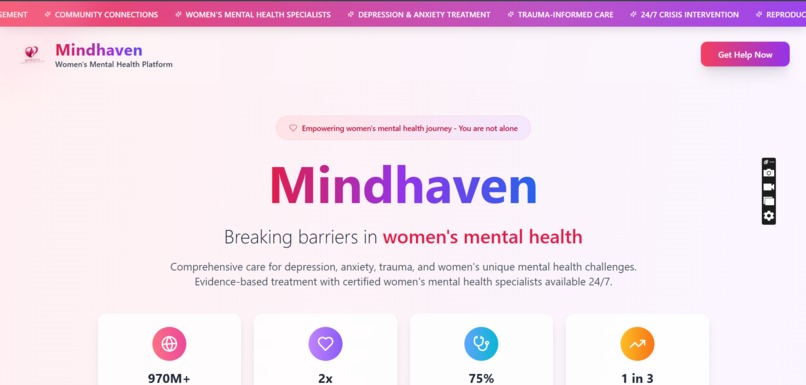 Mindhaven - Women's mental health platform – screenshot 2