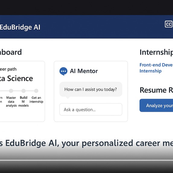 EduBridge AI – Personalized Career Mentor for Students – screenshot 2