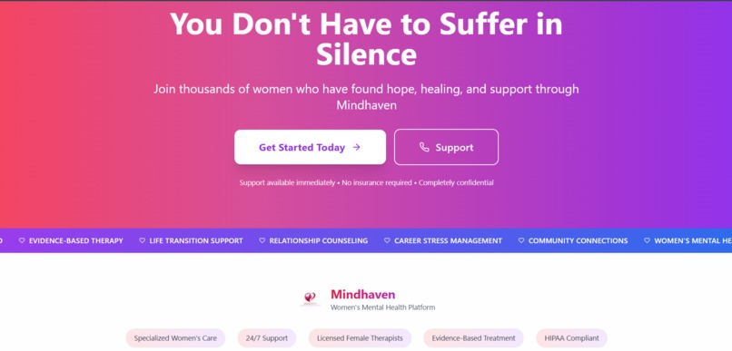 Mindhaven - Women's mental health platform – screenshot 13