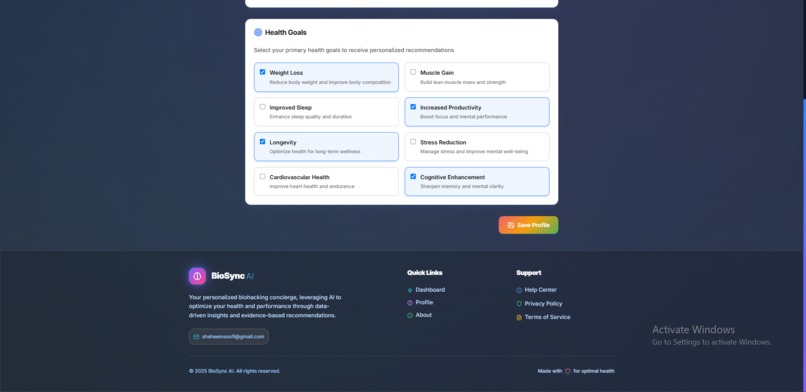 BioSync  – screenshot 3