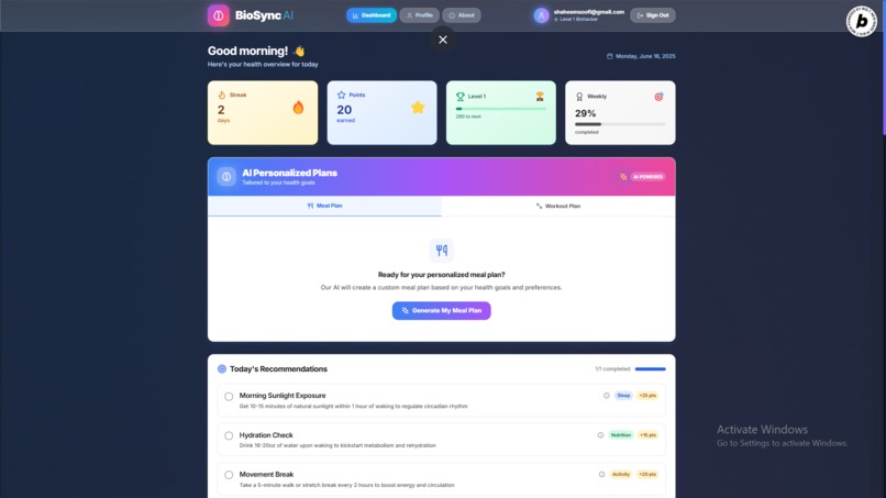 BioSync  – screenshot 4
