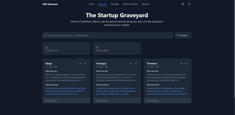 404 Ventures  – screenshot 5