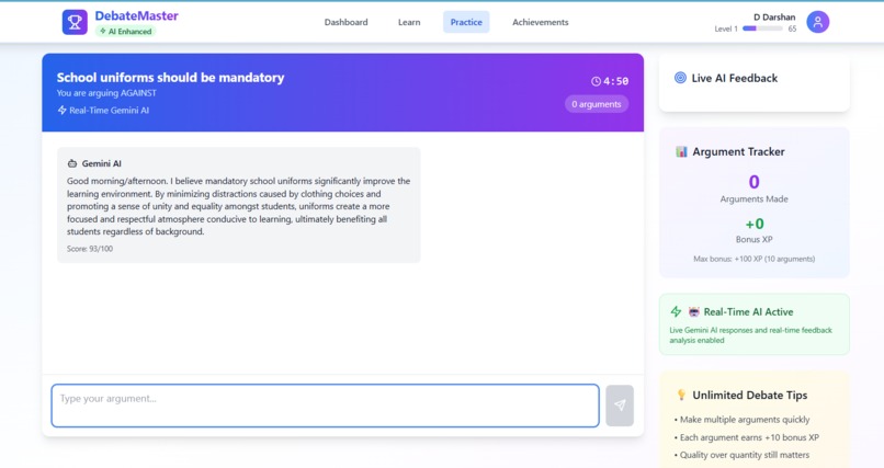 DebatePracticeZone – screenshot 3