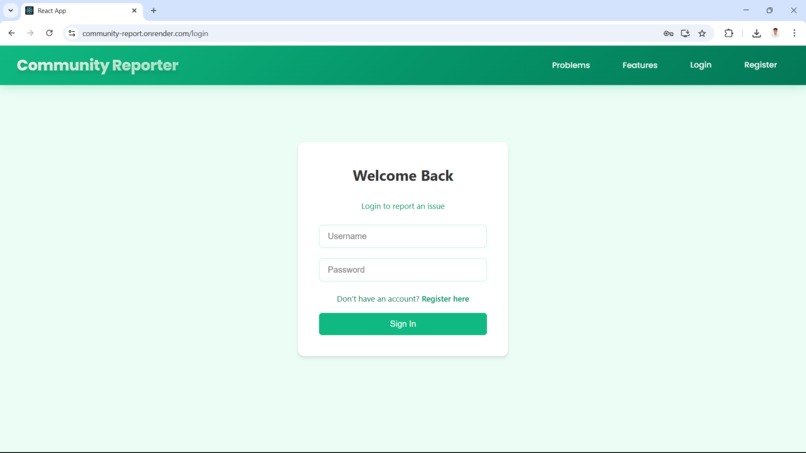Community Problem Portal – screenshot 6