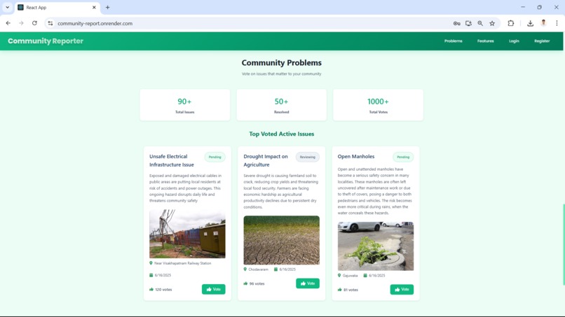 Community Problem Portal – screenshot 4