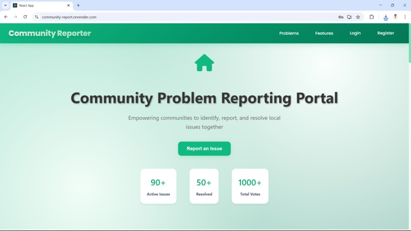Community Problem Portal – screenshot 1